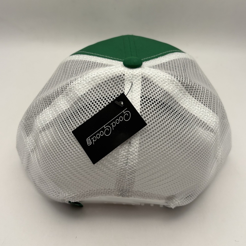Good Good Golf "Drain It" Trucker Cap NWT Hat Adjustable Green Mesh Breathable - Picture 3 of 7